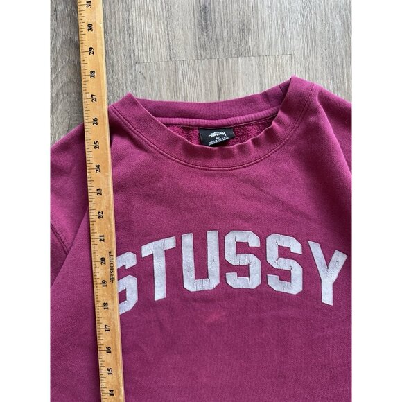 Rare Vintage Y2K Stussy Spell Out Logo Crewneck Sweatshirt XL USA Made Hype Art - Picture 11 of 11
